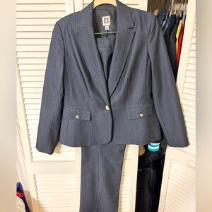 Anne Klein Dark Gray Women's Pantsuit